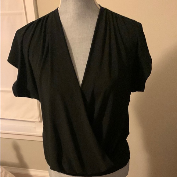 Express Tops - NWT Express Black Dolman Sleeve Wrap Blouse